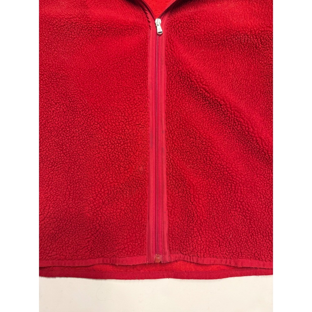 Lauren Active Ralph Lauren Red Full Zip Fleece Sherpa Jacket Womens XL Sporty - Picture 5 of 11